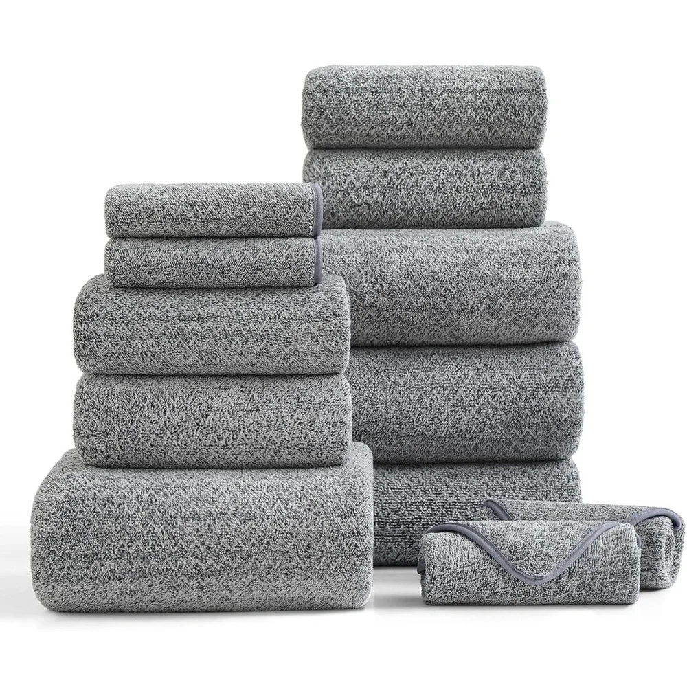 Ultra soft bath tower set 12 pieces